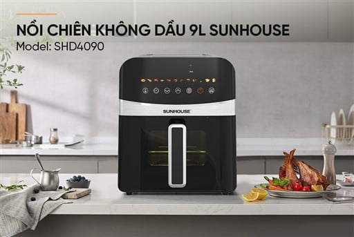 Nồi chiên không dầu 9L Sunhouse SHD4090 – ảnh 7