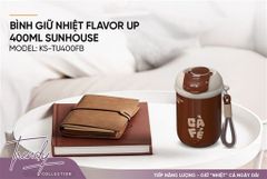 Bình giữ nhiệt flavor up 400ML Sunhouse KS-TU400FB ảnh 4