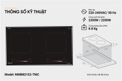 Bếp đôi điện từ Sunhouse Mama MMB82152-TMC ảnh 6
