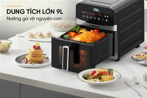 Nồi chiên không dầu 9L Sunhouse SHD4090 – ảnh 8