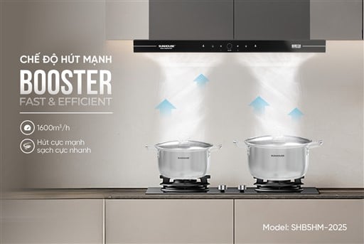 Máy hút mùi âm tủ Sunhouse SHB5HM-2025 – ảnh 8