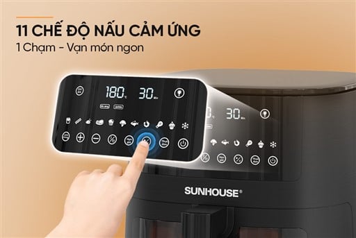 Nồi chiên không dầu 8L Sunhouse SHD4081 – ảnh 4