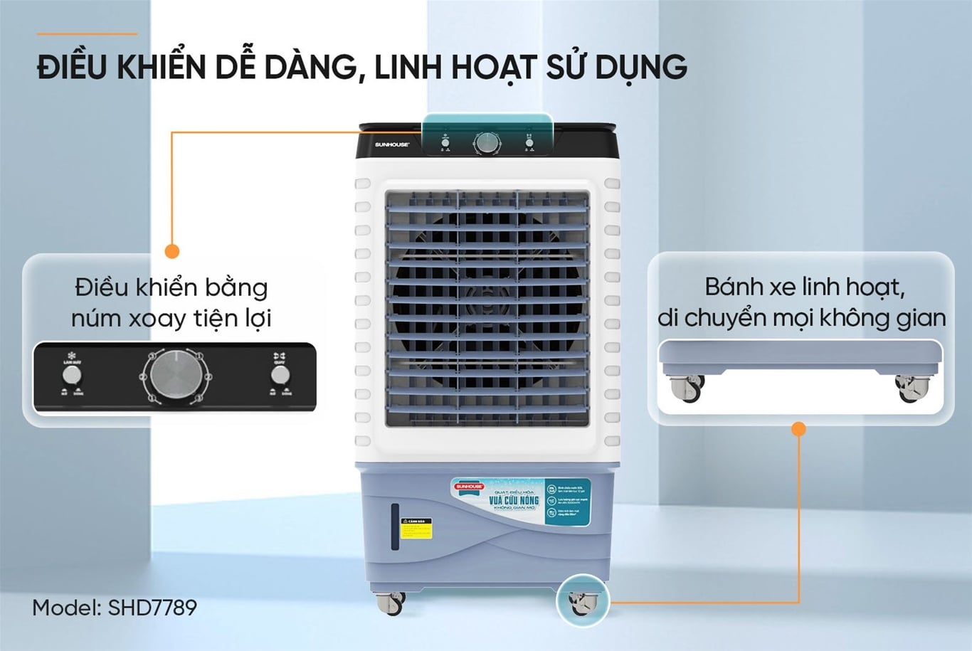 Máy làm mát không khí Sunhouse SHD7789 – ảnh 8