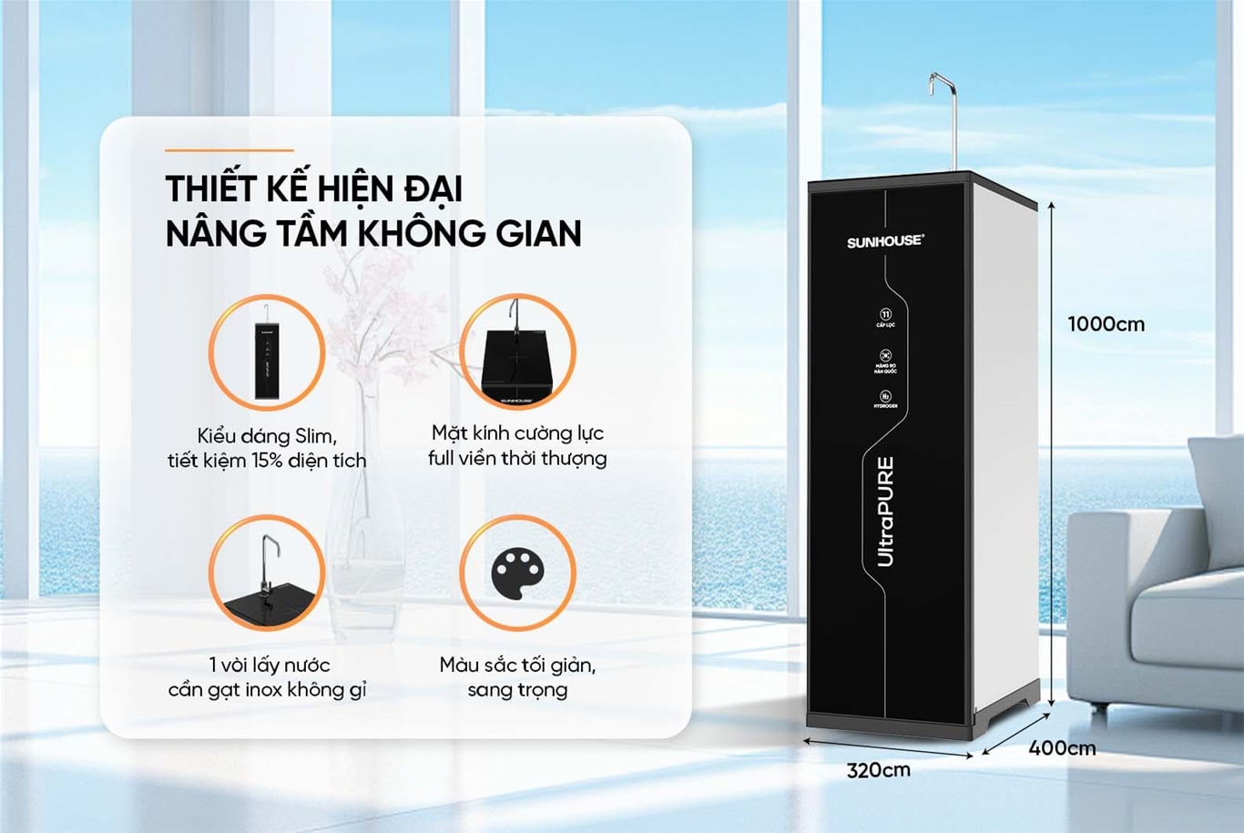 Máy lọc nước RO ultrapure Sunhouse 11 lõi SHA8899KL – ảnh 7