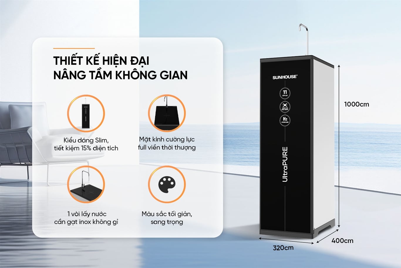 Máy lọc nước RO ultrapure Sunhouse 11 lõi SHA8820KL – ảnh 7
