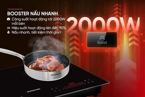Bếp đôi điện từ Sunhouse SHB5999MAX – ảnh 7