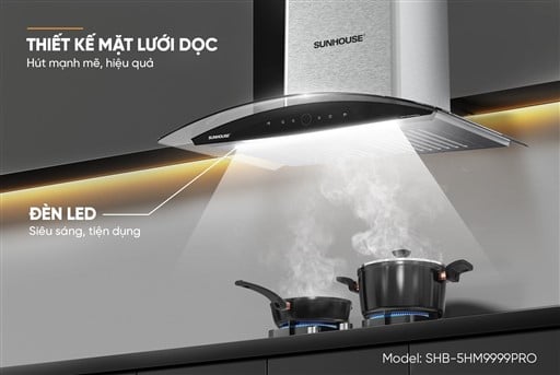 Máy hút mùi kính cong Sunhouse SHB-5HM9999pro – ảnh 5