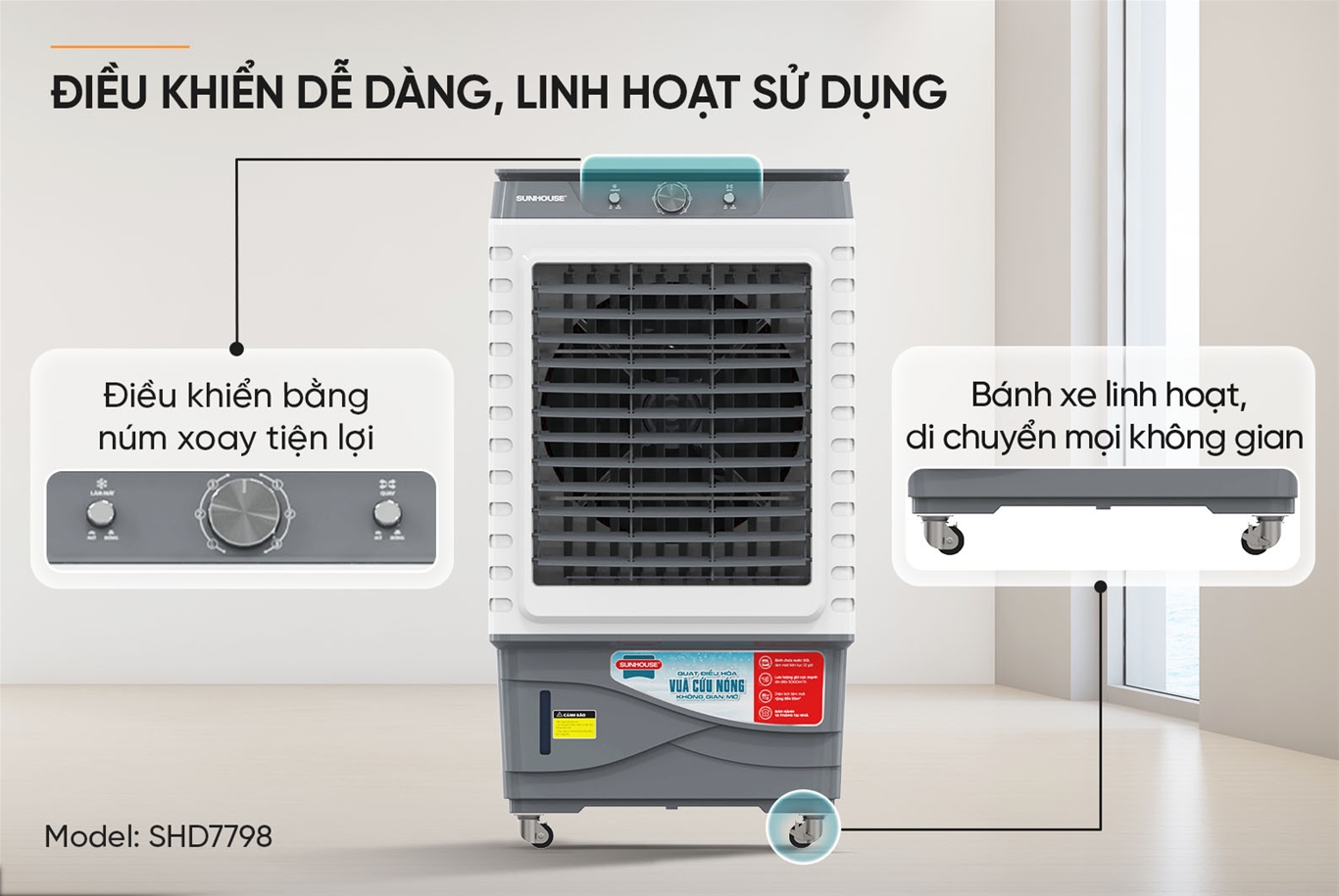 Máy làm mát không khí Sunhouse SHD7798 – ảnh 8
