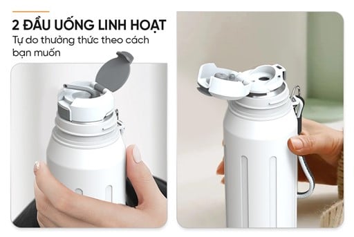 Bình giữ nhiệt dual sip 750ML Sunhouse KS-TU750DW – ảnh 7