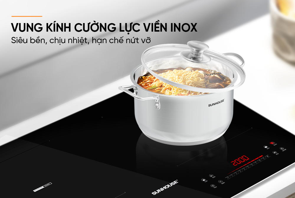 Nồi inox 3 đáy Sunhouse SHG308-18 – ảnh 8