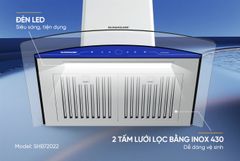 Máy hút mùi kính cong Sunhouse SHB72022 ảnh 7