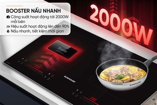 Bếp đôi điện từ Sunhouse SHB518-AC – ảnh 8
