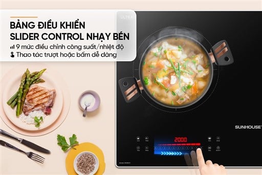 Bếp đôi điện từ Sunhouse SHB8101 – ảnh 8