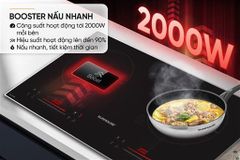 Bếp đôi điện từ Sunhouse SHB58868 ảnh 7