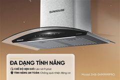 Máy hút mùi kính cong Sunhouse SHB-5HM9999pro ảnh 6