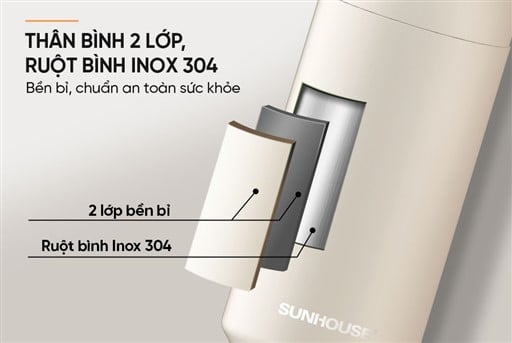 Bình giữ nhiệt easy go 350ML Sunhouse KS-TU350EW – ảnh 6