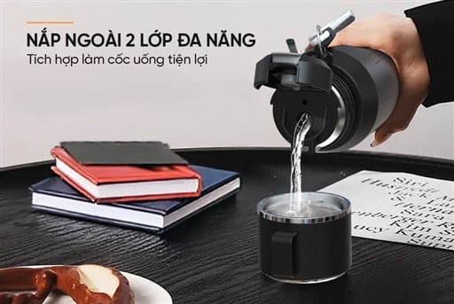 Bình giữ nhiệt dual sip 750ML Sunhouse KS-TU750DB – ảnh 8
