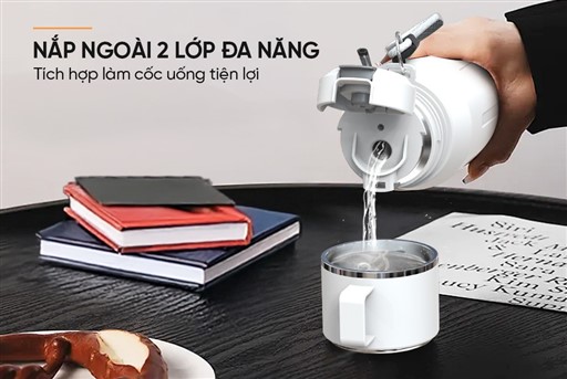 Bình giữ nhiệt dual sip 750ML Sunhouse KS-TU750DW – ảnh 8