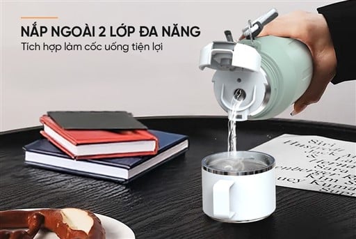 Bình giữ nhiệt dual sip 750ML Sunhouse KS-TU750DG – ảnh 8