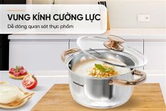 Bộ nồi inox 5 đáy Sunhouse SH781 ảnh 8
