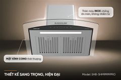 Máy hút mùi kính cong Sunhouse SHB-5HM9999pro ảnh 7