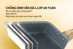 Chảo chống dính chiên trứng đáy từ Sunhouse SHM18V ảnh 7
