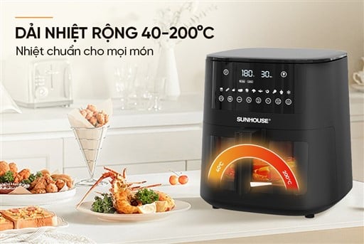 Nồi chiên không dầu 8L Sunhouse SHD4081 – ảnh 7
