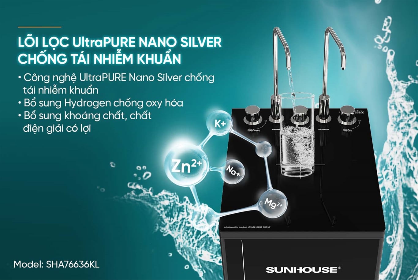 Máy lọc nước RO ultrapure Sunhouse 11 lõi SHA76636KL – ảnh 7