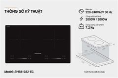 Bếp đôi điện từ Sunhouse SHB81032-EC ảnh 7
