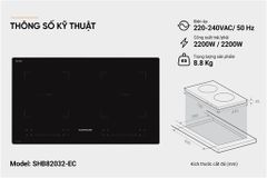Bếp đôi điện từ Sunhouse SHB82032-EC ảnh 7
