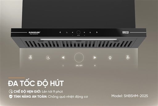 Máy hút mùi âm tủ Sunhouse SHB5HM-2025 – ảnh 5