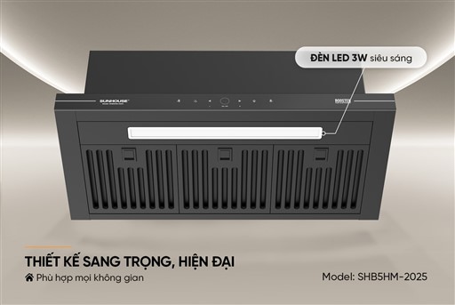 Máy hút mùi âm tủ Sunhouse SHB5HM-2025 – ảnh 6