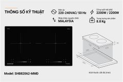 Bếp đôi điện từ Sunhouse SHB82062-MMD ảnh 7