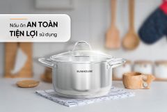 Nồi inox 3 đáy Sunhouse SHG308-20 ảnh 5