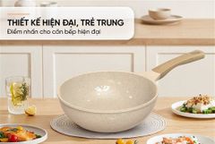 Chảo phủ sứ an toàn đáy từ Sunhouse healthy SBDS26MC ảnh 5