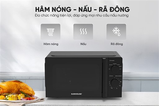 Lò vi sóng 20L Sunhouse SHD4822 – ảnh 7