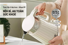 Ấm siêu tốc inox 2 lớp 2L Sunhouse Mama SHD1395 ảnh 7