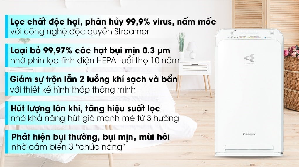 Máy lọc không khí Daikin MC40UVM6-7 23W – ảnh 2