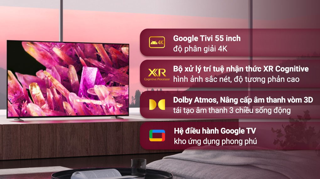 Google Tivi Sony 4K 43 inch XR-43X90K