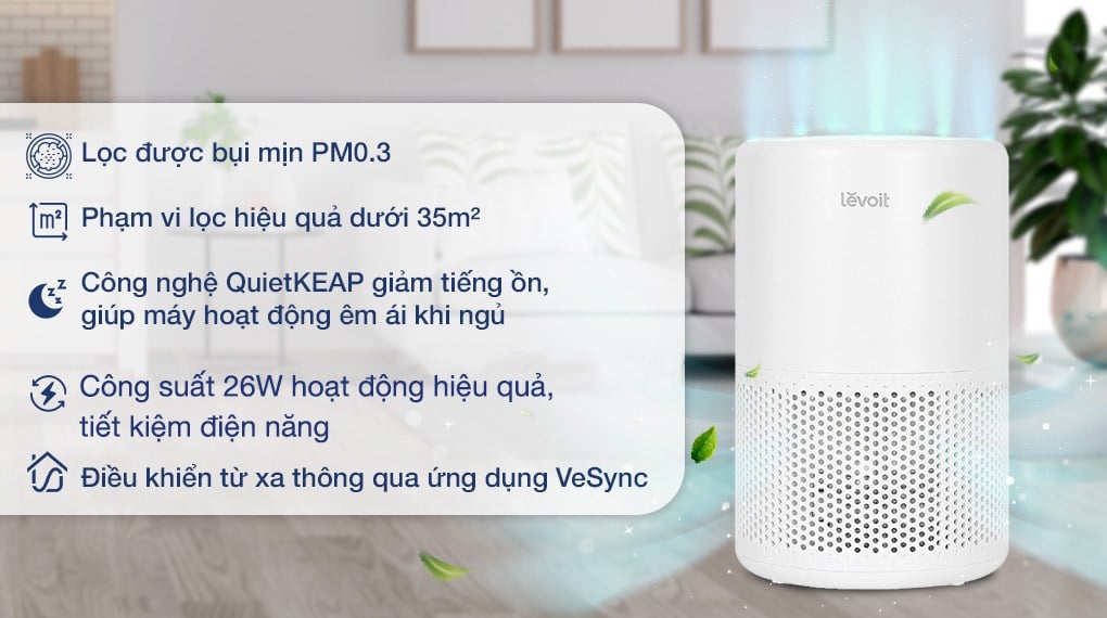 Máy lọc không khí Levoit Core 200s 26W – ảnh 2