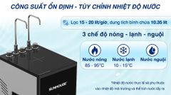 Máy lọc nước RO nóng nguội lạnh Hydrogen Sunhouse UltraPURE SHA76222KL 11 lõi ảnh 4