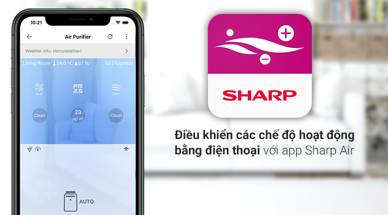 Máy lọc không khí Sharp FP-J80EV-H 48W – ảnh 3