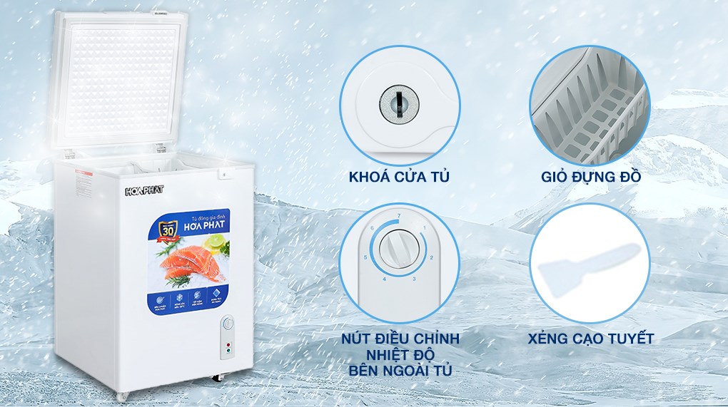 Tủ đông Hòa Phát 107 lít HPF AN6107 – ảnh 5