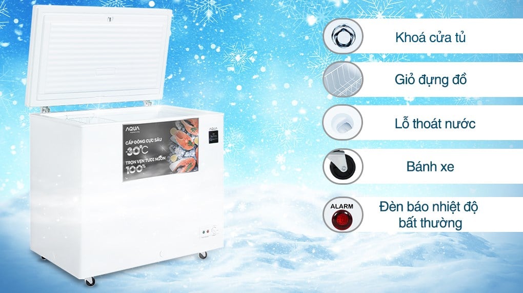 Tủ đông Aqua Inverter 301 lít AQF-C4001E – ảnh 7