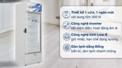Tủ mát Alaska Inverter 300 lít LCI-300DX