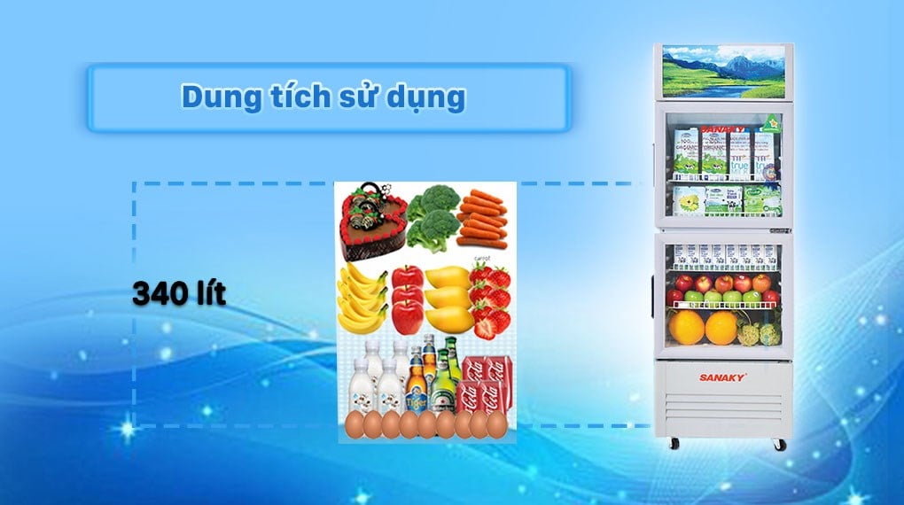 Tủ mát 2 cánh Sanaky 340 lít TM.VH408WL – ảnh 5