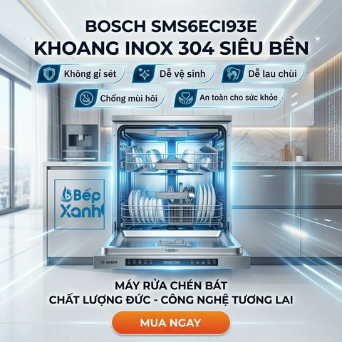 Máy rửa chén Bosch SMS6ECI93E – khoang rửa – ảnh 4