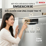  SMS6ECI93E | Máy rửa chén độc lập Bosch Series 6, sấy Hé cửa 