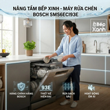  SMS6ECI93E | Máy rửa chén độc lập Bosch Series 6, sấy Hé cửa 