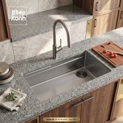 Chậu Rửa Chén Inox 1 Hộc Lớn Bertha Munual Sink Ecalite ES-N17845HS ảnh 6